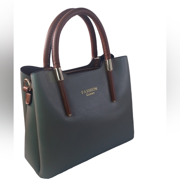 Brown Beige Hand Bag Purse - Picture 1 of 6